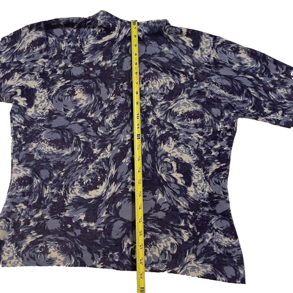 Vintage Neiman Marcus 1907-2007 Exclusive Cashmere Floral Design Sweater - Picture 6 of 9